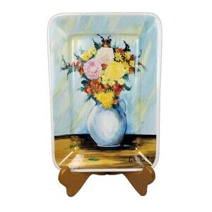 Antique Sureda Hand Painted Graber Rosenfeld Import Porcelain Tray Made in Spain